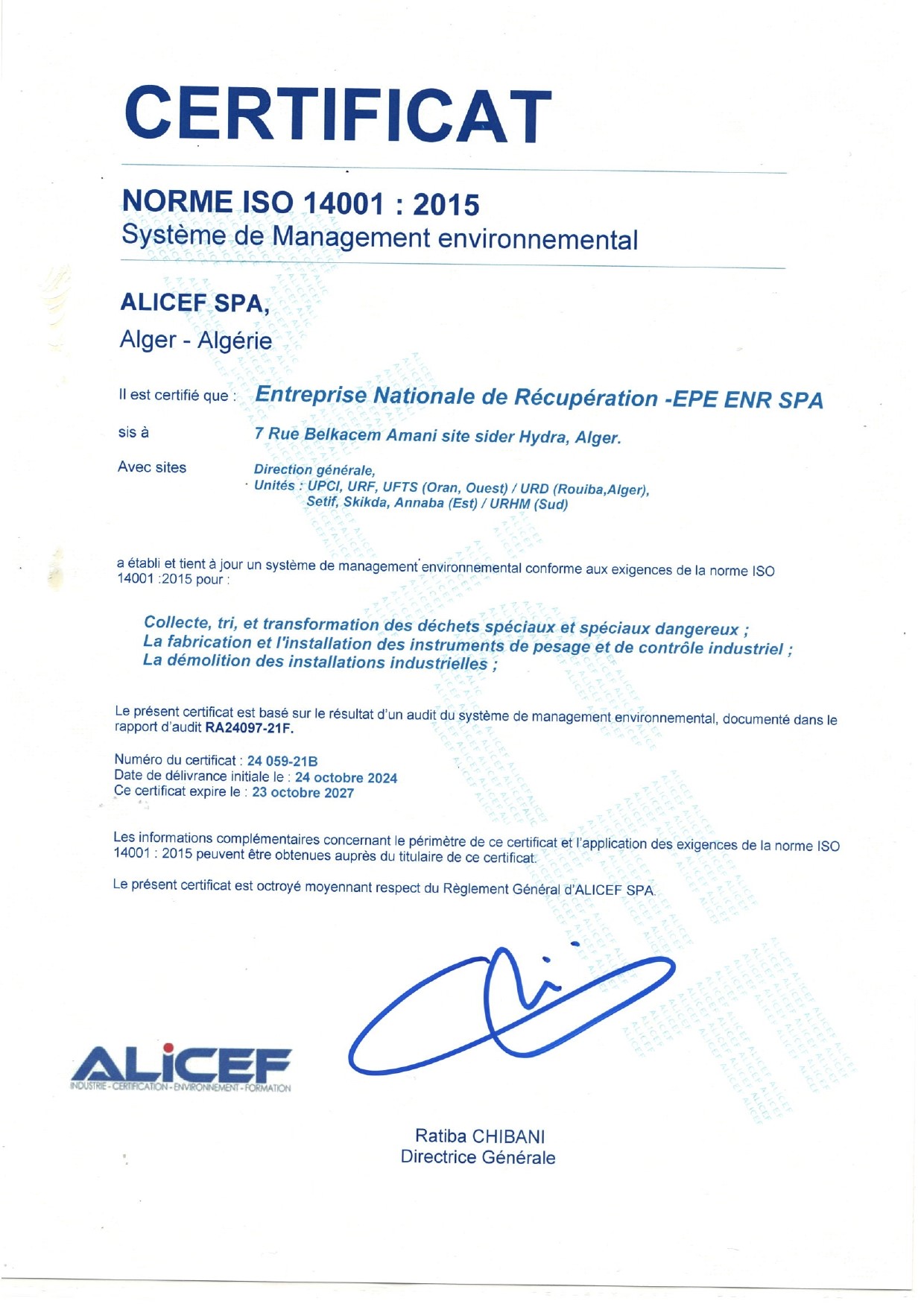 certificat image