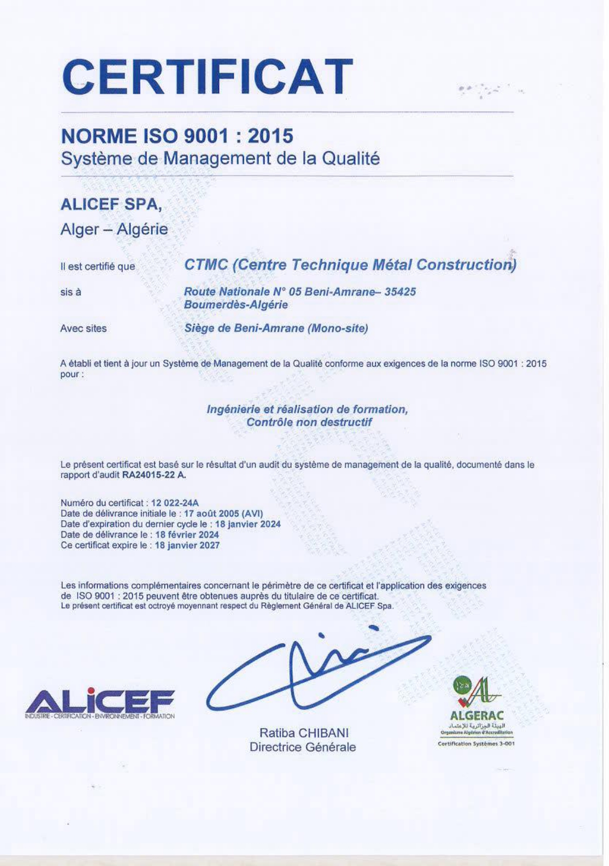 certificat image