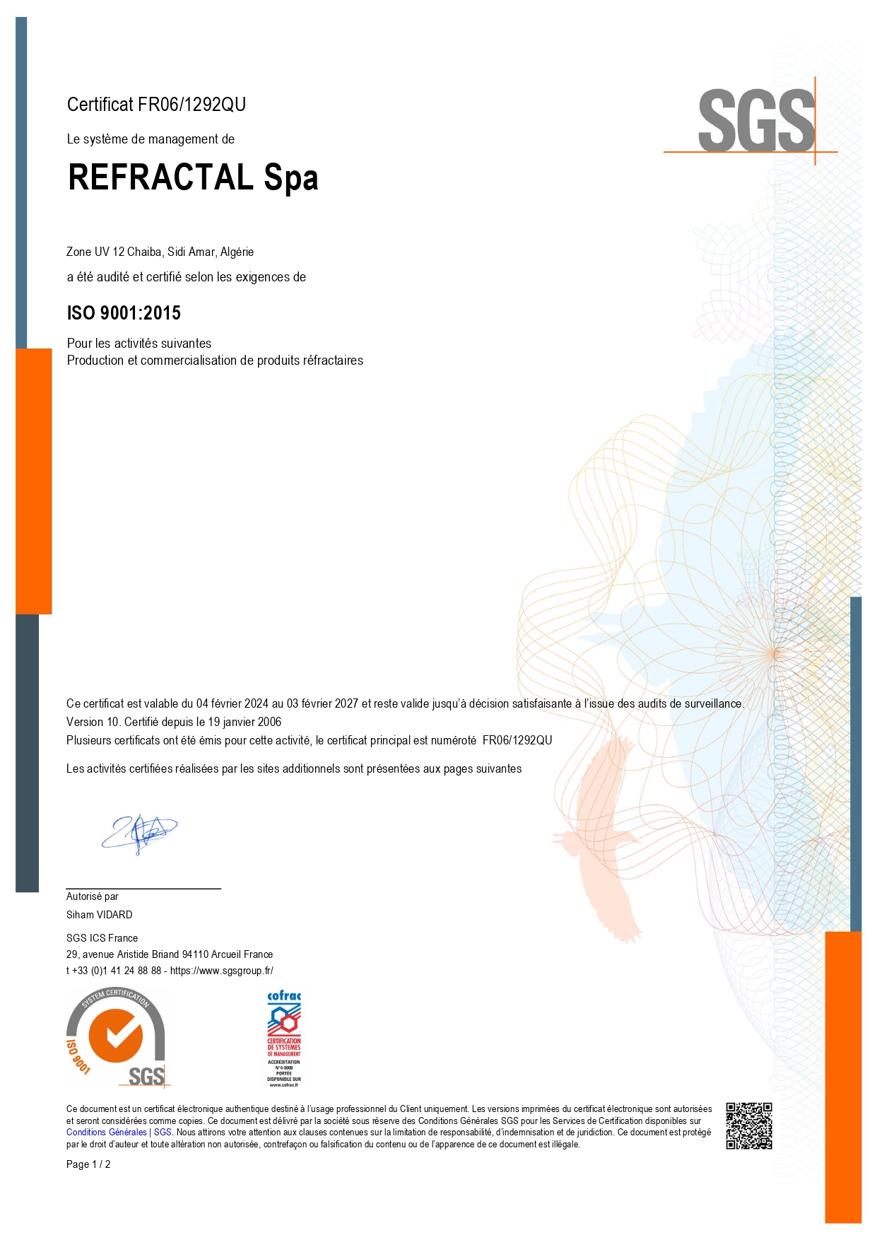 certificat image